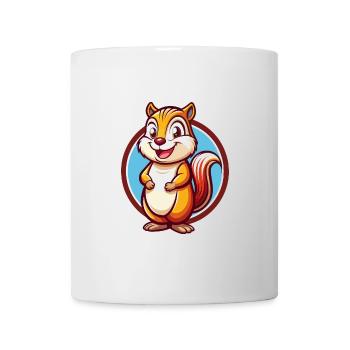 Chipmunk Funny Kawaii Cartoon Clipart Animal Pet - Mug - white - Front