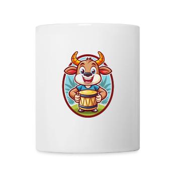 Bongo Niedlich Lustig Kawaii Cartoon Clipart Tier Haustier - Tasse - Weiß - Vorne