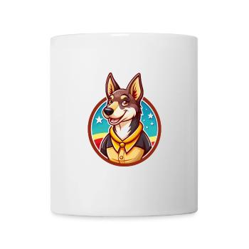 Australian Kelpie Dog Funny Kawaii Cartoon Animal - Mug - white - Front
