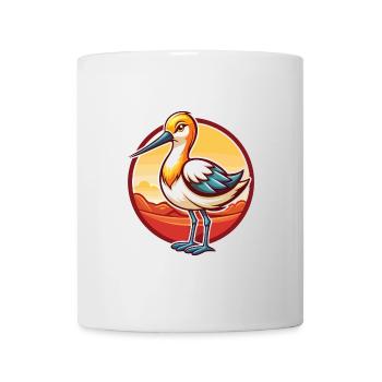 Avocet Lustige Kawaii Cartoon Clipart Tier Haustier - Tasse - Weiß - Vorne