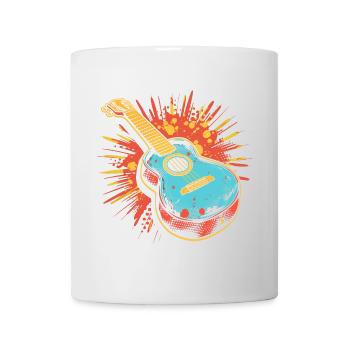 Ukulele Grafik - Tasse - Weiß - Vorne
