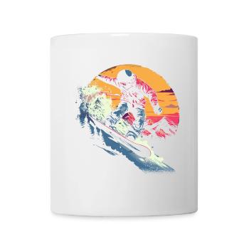 Oldschool Snowboarder - Mug - white - Front