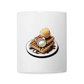 Waffles Waffle Lover Funny Waffle Gift - Mug - white - Front