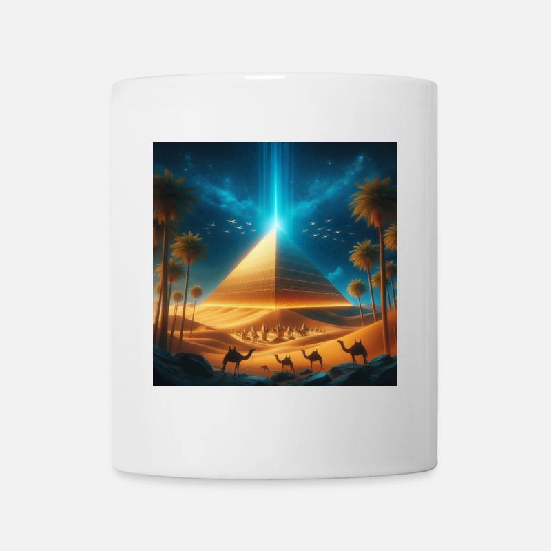 Pyramide 8 - Tasse - Weiß