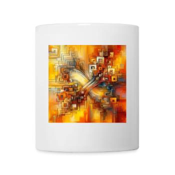 Quadrate 3 - Tasse - Weiß - Vorne