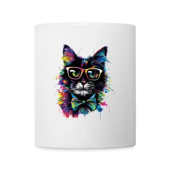 Professor Katze - Tasse - Weiß - Vorne