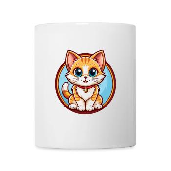 Kitten Funny Kawaii Cartoon Clipart Animal Pet - Mug - white - Front