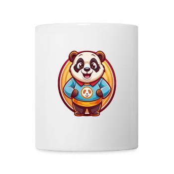 Panda Niedlich Lustig Kawaii Cartoon Clipart Tier Haustier - Tasse - Weiß - Vorne