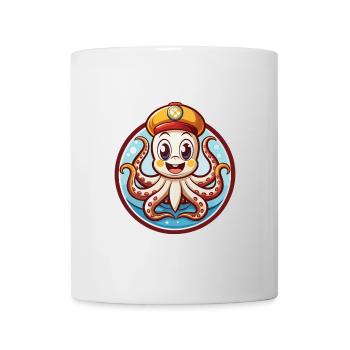 Octopus Funny Kawaii Cartoon Clipart Animal Pet - Mug - white - Front