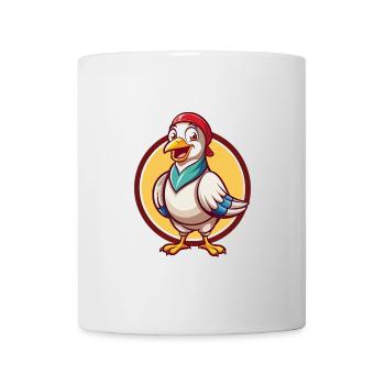 Taube Lustige Kawaii Cartoon Clipart Tier Haustier - Tasse - Weiß - Vorne
