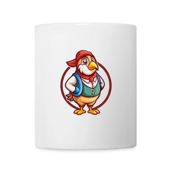 perdrix drôle kawaii dessin animé clipart animal de compagnie - Mug blanc - blanc - Devant