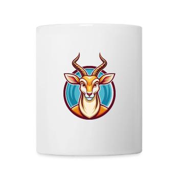 Impala Lustige Kawaii Cartoon Clipart Tier Haustier - Tasse - Weiß - Vorne
