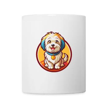 Havaneser Hund Lustig Kawaii Cartoon Clipart Tier - Tasse - Weiß - Vorne