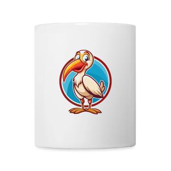 Ibis Cute Funny Kawaii Cartoon Clipart Animal Pet - Mug - white - Front