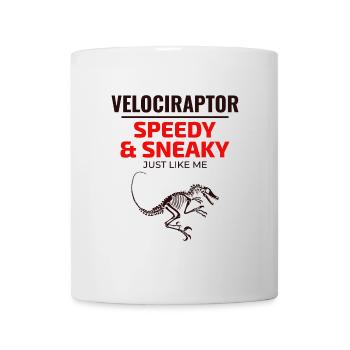 Velociraptor Dinosaur Dino Fossil Hunting - Mug - white - Front