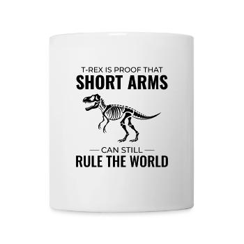 T-Rex Tyrannosaurus Skelett Fossilien Dinosaurier Dino - Tasse - Weiß - Vorne