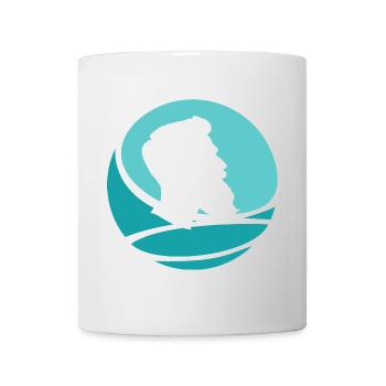 Schnurrbart Bart Gesichtsbehaarung - Tasse - Weiß - Vorne