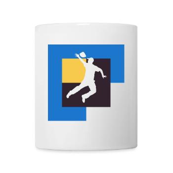 Règles du tournoi Cornhole - Mug blanc - blanc - Devant