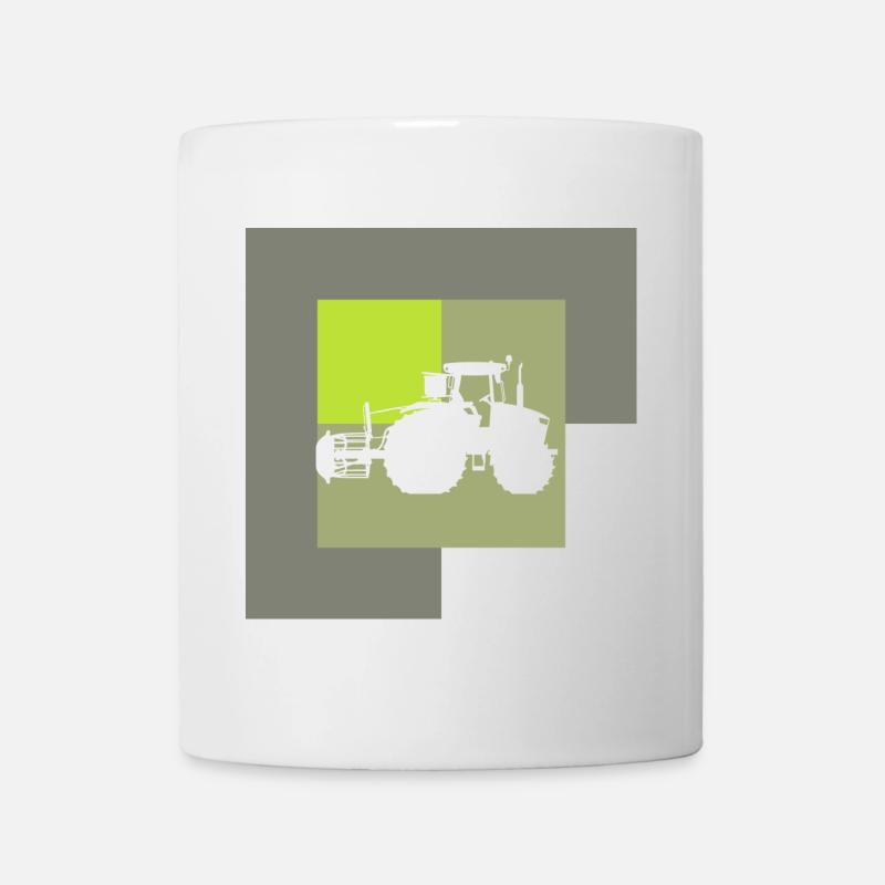 Agriculteur de moissonneuse-batteuse - Mug blanc - blanc
