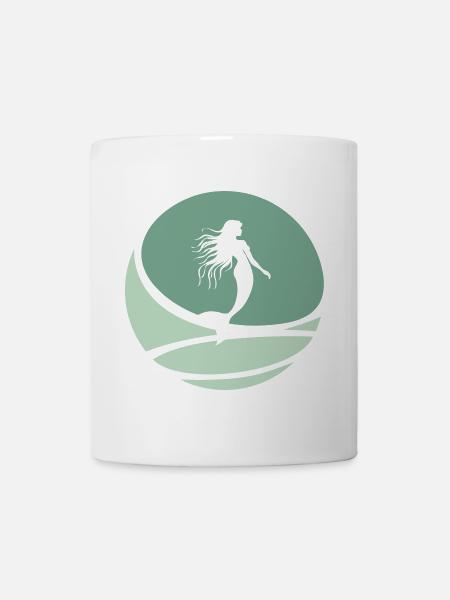 Fabelwesen Aquarium Meerjungfrau - Tasse - Weiß