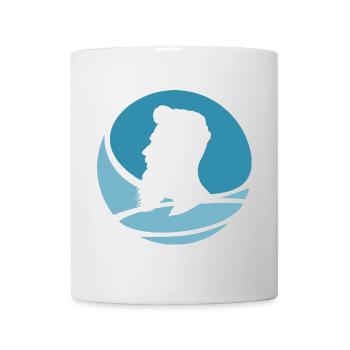 Schnurrbart Bart Sir - Tasse - Weiß - Vorne