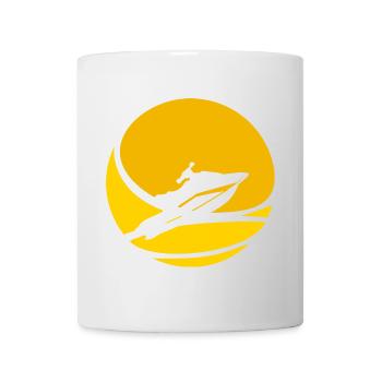 Jetski Boot - Tasse - Weiß - Vorne