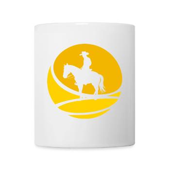 Cowboy Sheriff Saddle - Mug - white - Front