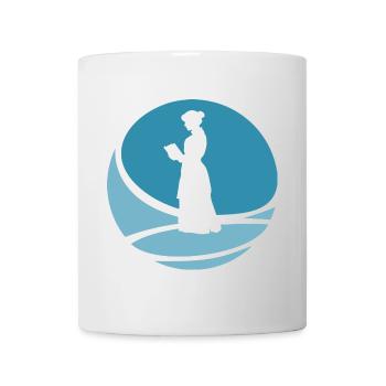 Lire l’auteur - Mug blanc - blanc - Devant