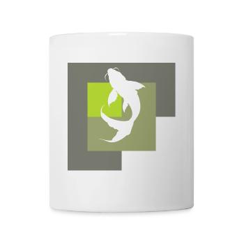 Tête de poisson Koi - Mug blanc - blanc - Devant