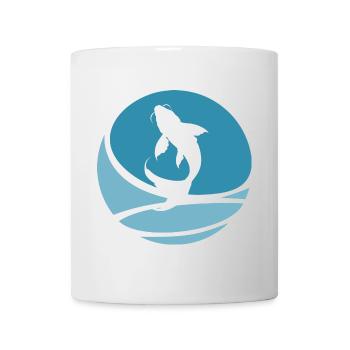 Koi Fish Head Fishing - Mug - white - Front