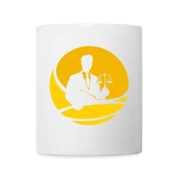 Recht - Tasse - Weiß - Vorne