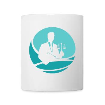 Recht Richter - Tasse - Weiß - Vorne