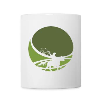 Lasso western de cow-boy - Mug blanc - blanc - Devant