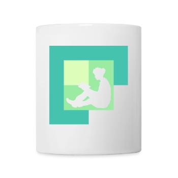 Literature Bookworm Book - Mug - white - Front