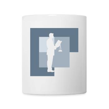 Avocat en droit judiciaire - Mug blanc - blanc - Devant