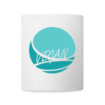 Vegan Fleisch - Tasse - Weiß - Vorne