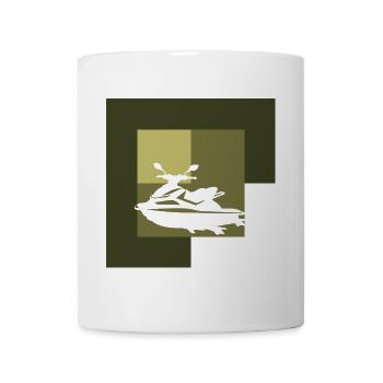 Sports nautiques Jet Ski Bateau à moteur - Mug blanc - blanc - Devant