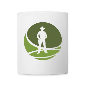 Western Reiter Cowboystiefel - Tasse - Weiß - Vorne