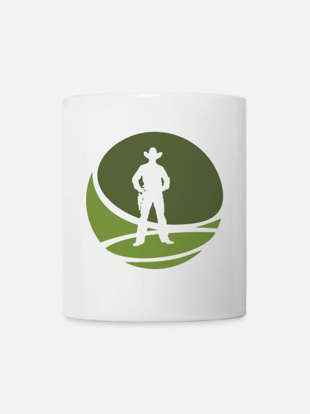 Western Reiter Cowboystiefel - Tasse - Weiß