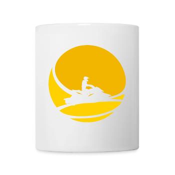 Wasserski Jetski Wakeskate - Tasse - Weiß - Vorne
