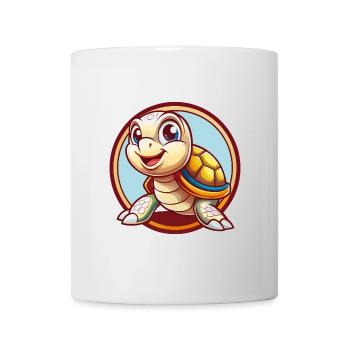 Turtle Funny Kawaii Cartoon Clipart Animal Pet - Mug - white - Front