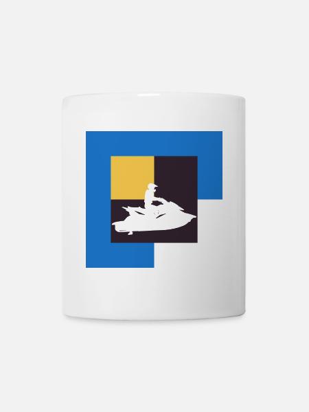 Jetski Boot Wassersport - Tasse - Weiß