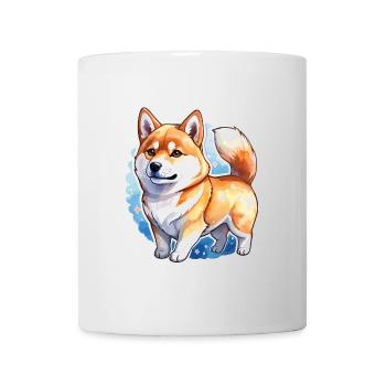Aquarelles Shiba Inu - Mug blanc - blanc - Devant