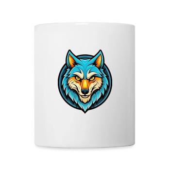Wolf Bunt Kawaii Cartoon Figur Clipart Haustier - Tasse - Weiß - Vorne