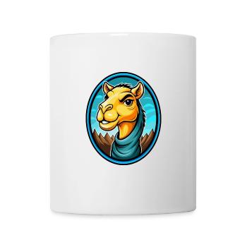 Camel Colorful Kawaii Cartoon Character Clipart - Mug - white - Front