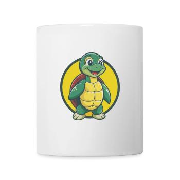 Turtle Cute Kawaii Cartoon Clipart Pet Animal - Mug - white - Front
