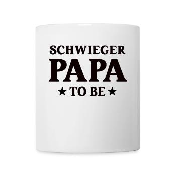 Schwiegerpapa To Be Zukünftiger Schwiegervater - Tasse - Weiß - Vorne