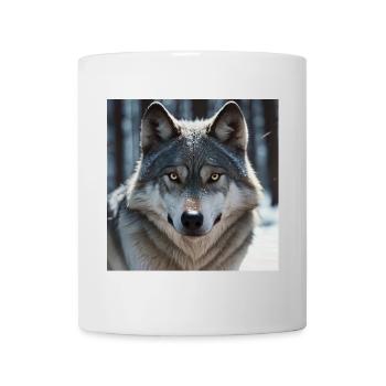 Wolf - Tasse - Weiß - Vorne