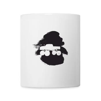 Monster Truck Off-Road Driver Jeep - Mug blanc - blanc - Devant