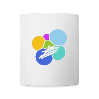 Water Ski Motorboat Wakeskate - Mug - white - Front
